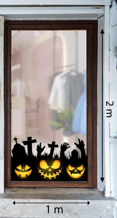 Decal dán tường Decal Halloween- Những bàn tay đen