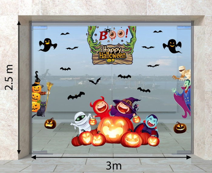 Decal dán tường Decal Halloween- Những bé ma