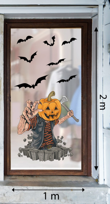 Decal dán tường Decal Halloween- Thần chết bí ma
