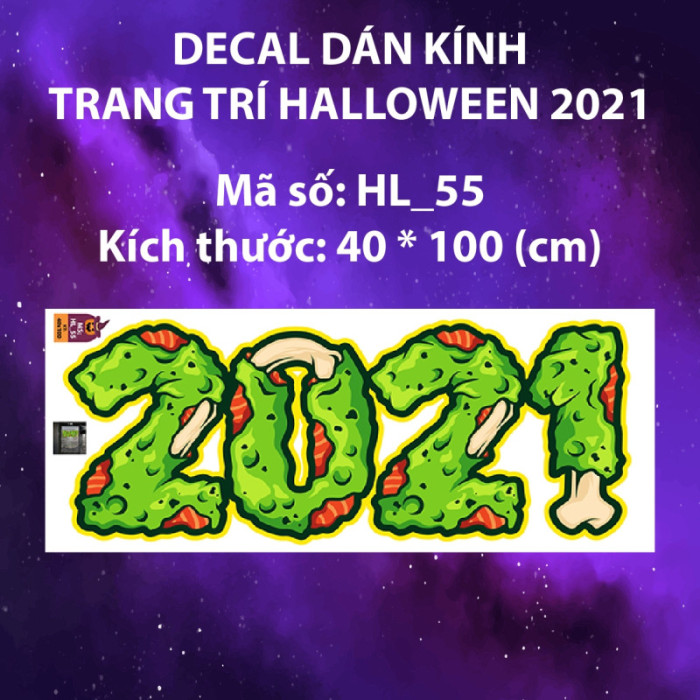 Decal halloween dây treo 2021 - 2