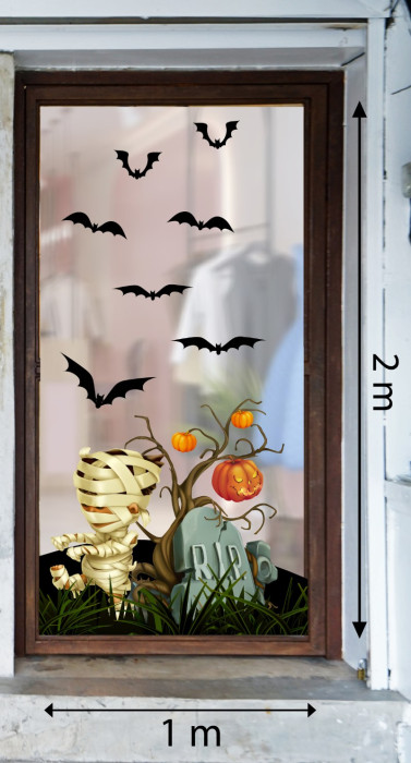 Decal dán tường Decal Halloween-Xác ướp 