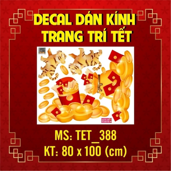 Decal tết T388 - 