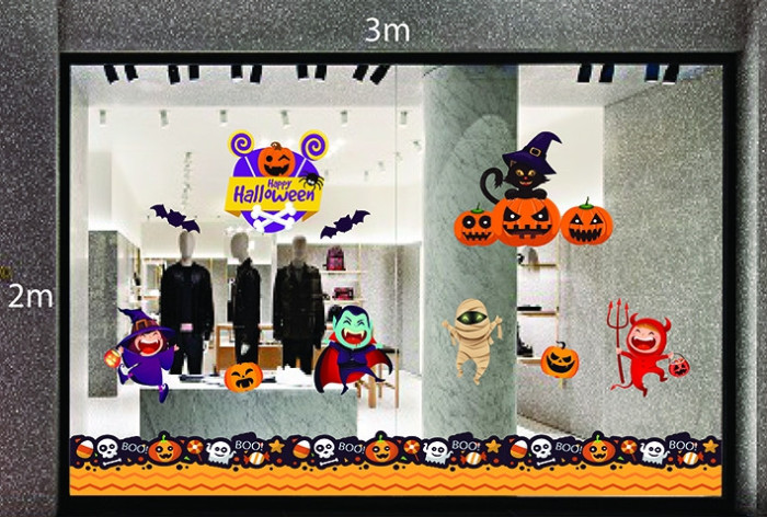 Decal dán tường Decal trang trí Halloween số 27