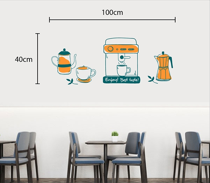 Decal dán tường Decal dán tường decal trang trí quán số 11, có sẵn keo, dán quán cafe, đẹp ở TPHCM