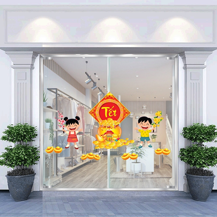 Decal dán tường Decal trang trí tết xuân 2020 số 73