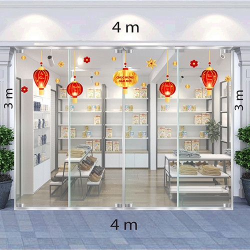 Decal dán tường Decal trang trí tết xuân 2020 số 97