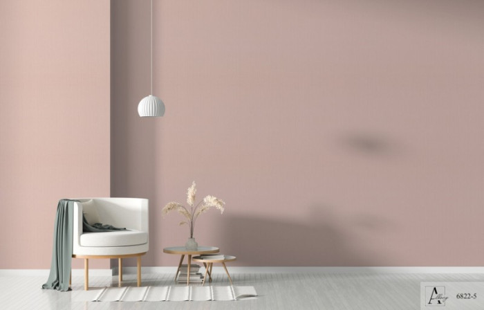Decal dán tường Giấy dán tường hàn quốc hồng ALBANY 6822-5