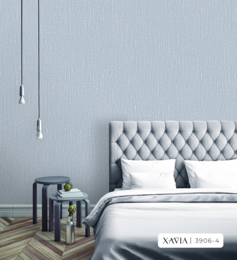 Decal dán tường Giấy dán tường hàn quốc xám  XAVIA  3906-4