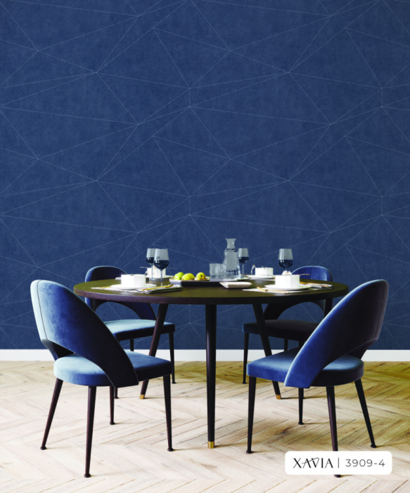 Decal dán tường Giấy dán tường hàn quốc  xanh  XAVIA  3909-4