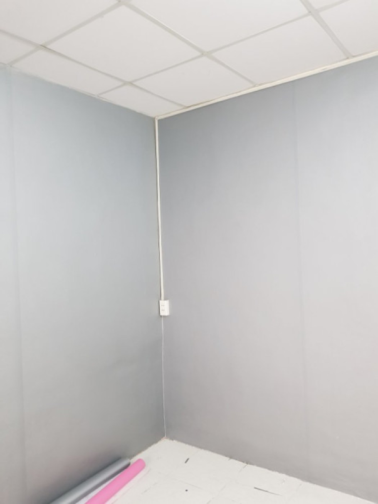 Giấy dán tường xám ghi nhám, decal chống nước khổ 1.2m x 1m, dán phòng khách, phòng ngủ, bán lẻ 1 mét TPHCM