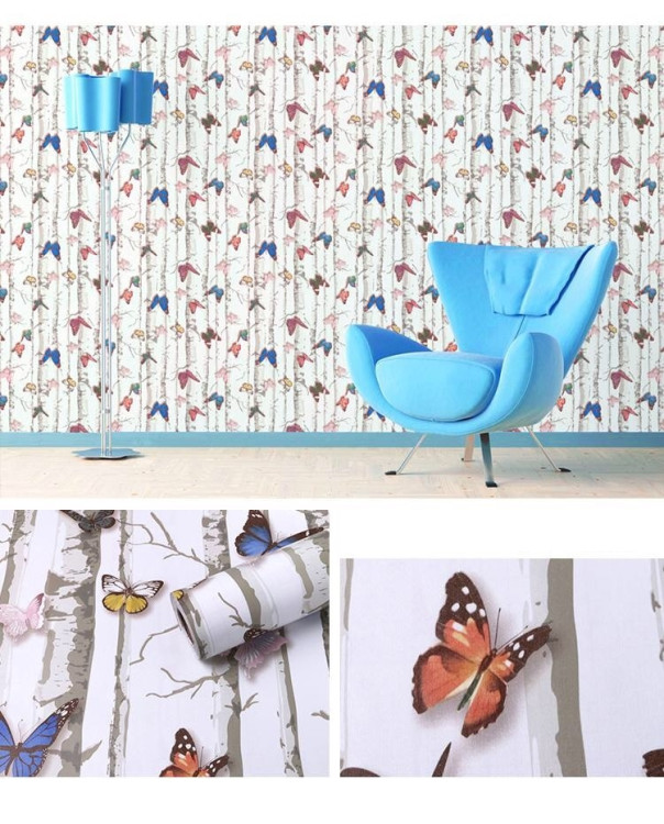 Giấy decal cuộn Bướm sắc màu