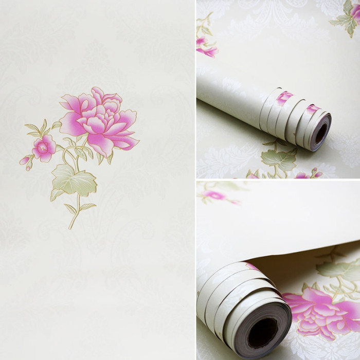 Giấy decal cuộn hoa hồng