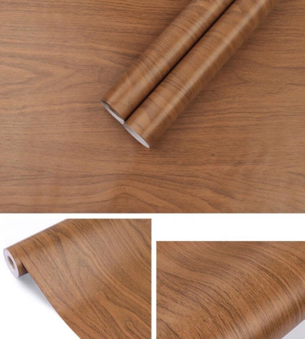 Giấy decal cuộn Vân gỗ tự nhiên