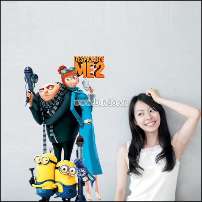 Decal dán tường Minions và Gru