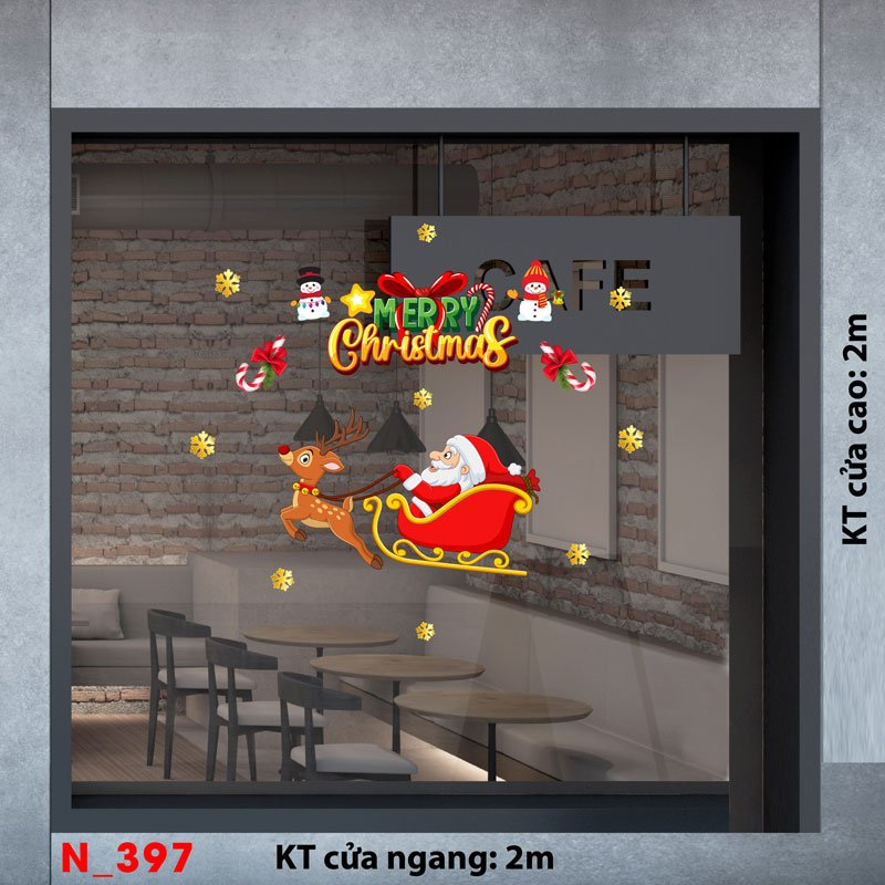 Decal dán tường Decal Noel - Noel 397