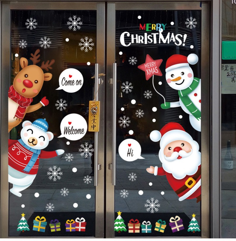 Decal dán tường Noel -Ông già noel (H)