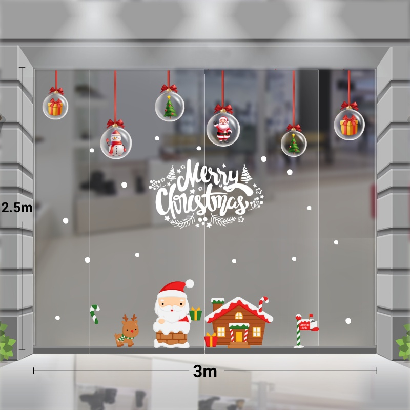 Decal dán tường Noel (T) -Ngôi nhà Noel 3m