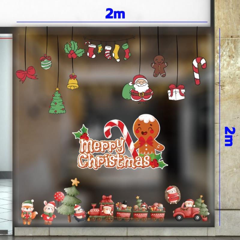 Decal dán tường Decal Noel- Những ông già ngộ nghĩnh