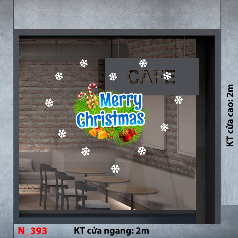 Decal dán tường  Noel 393