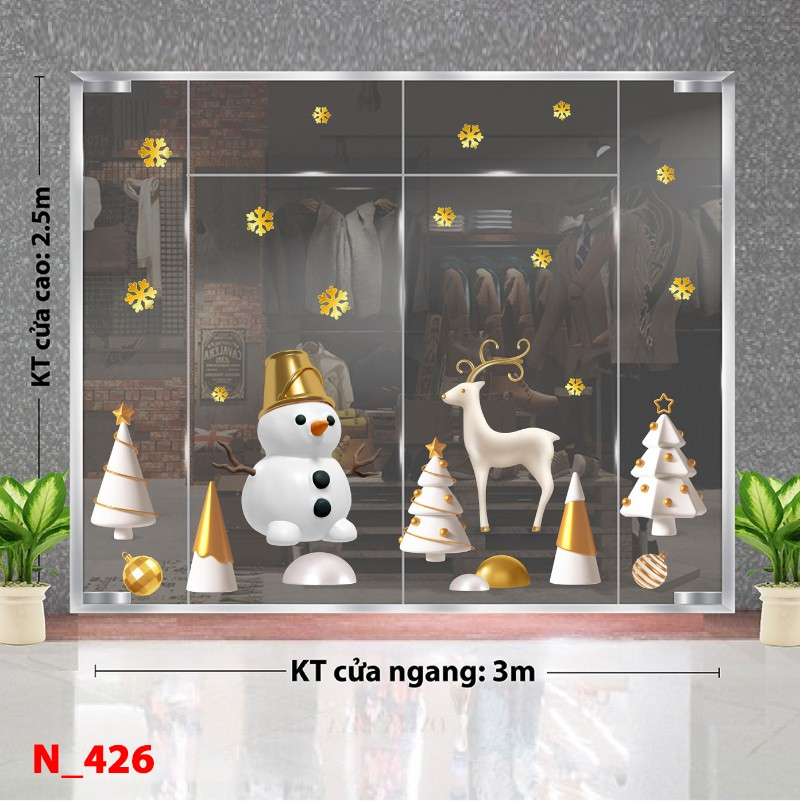 Decal dán tường Noel 426