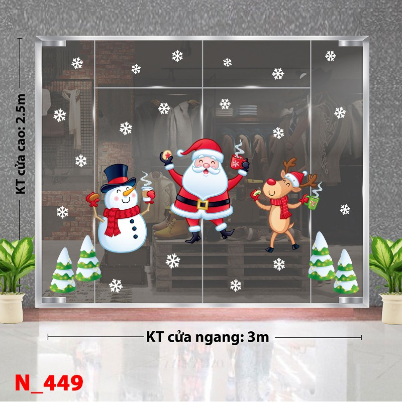 Decal dán tường Noel 449