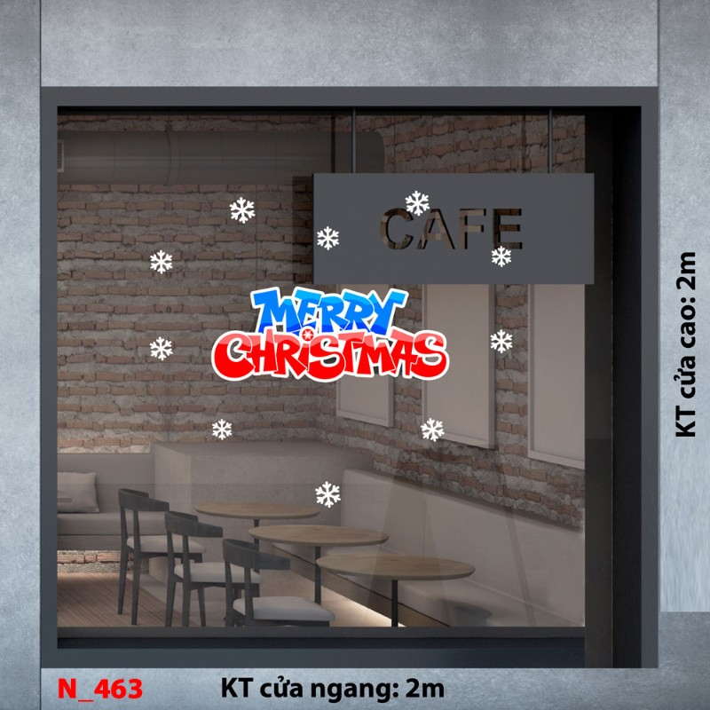 Decal dán tường Noel 463