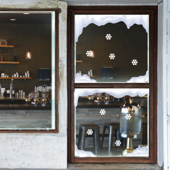 Decal dán tường Decal Noel-Bông tuyết và băng