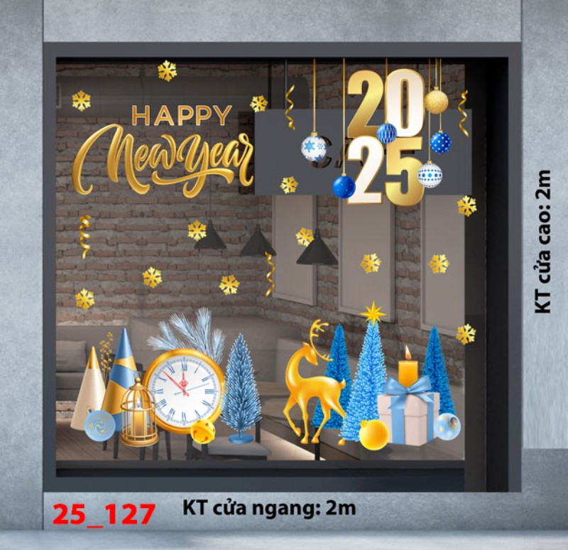 Decal dán tường Noel combo 127