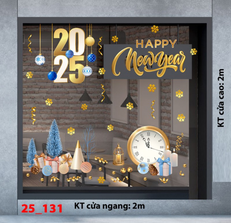 Decal dán tường Noel combo 131