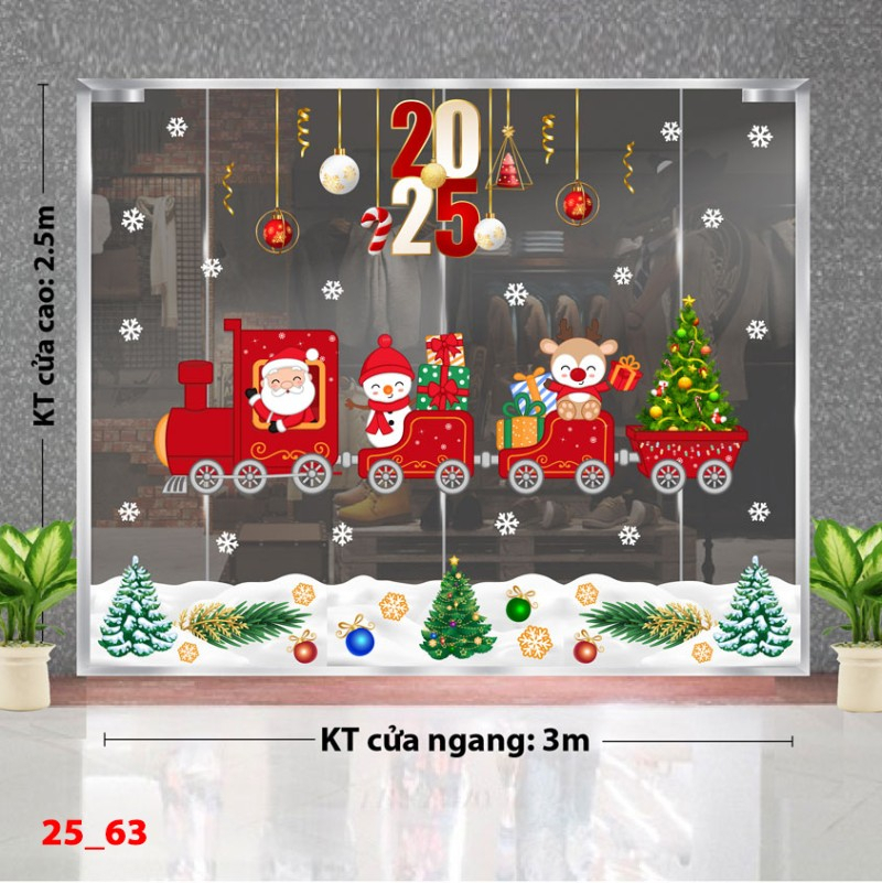 Decal dán tường Noel combo 63