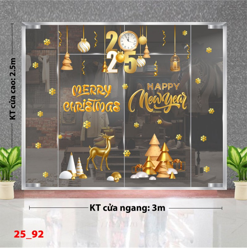 Decal dán tường Noel combo 92