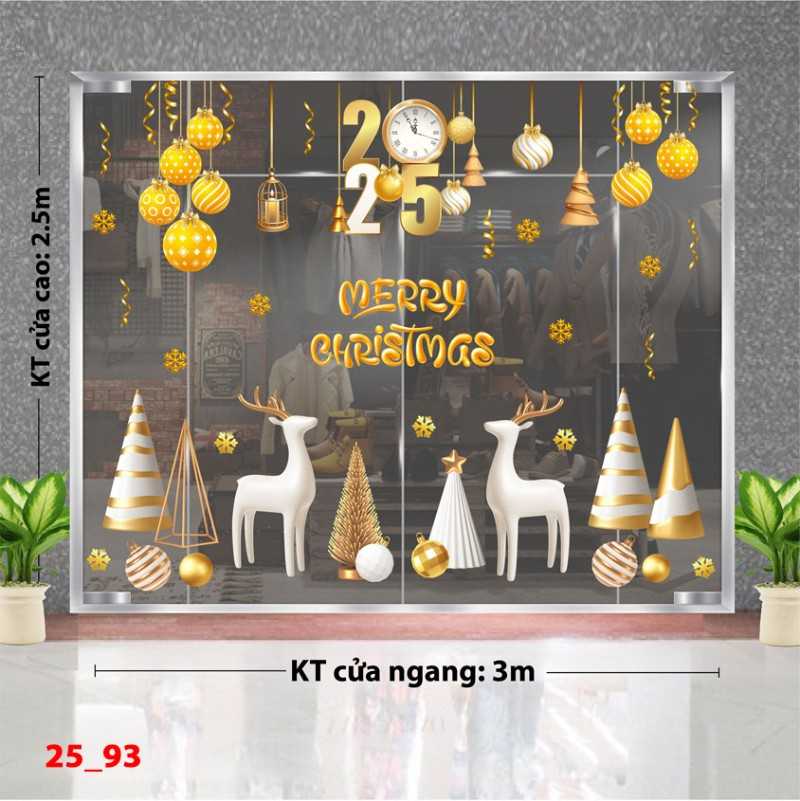 Decal dán tường Noel combo 93