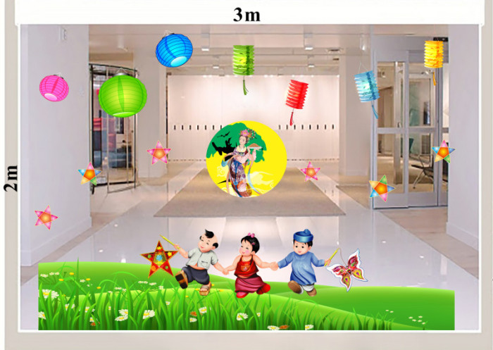 Decal dán tường Tết Trung Thu 10