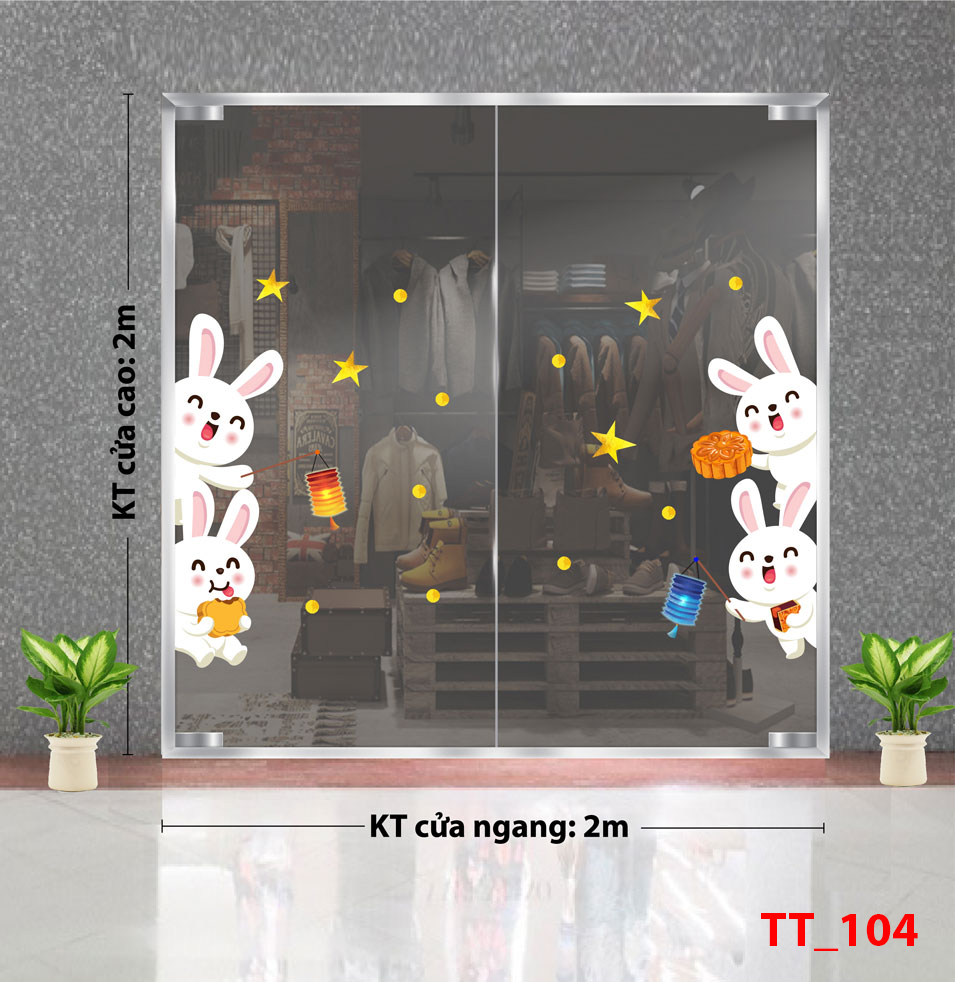 Decal dán tường Tết trung thu 103 -