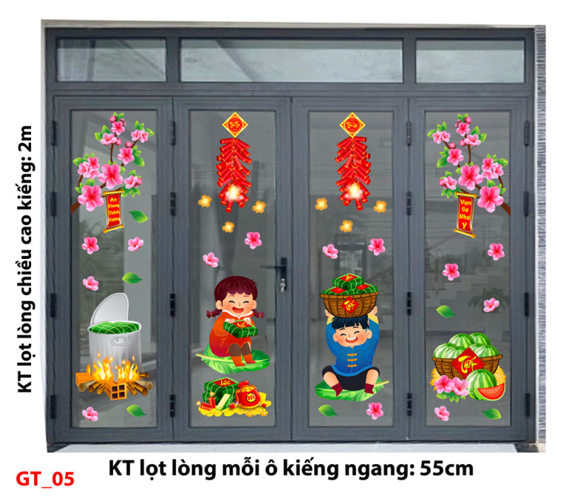 Decal dán tường Tết xuân - Xuân yêu thương 5