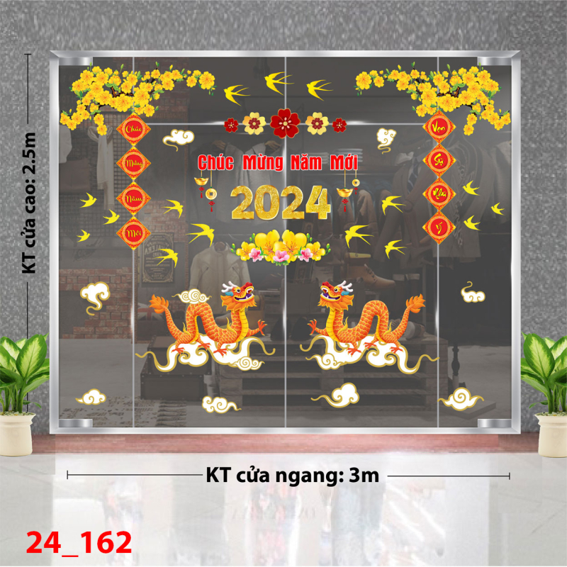 Decal dán tường Tết xuân 162