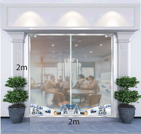 Decal dán tường Decal Trang trí giáng sinh 2020 số 1