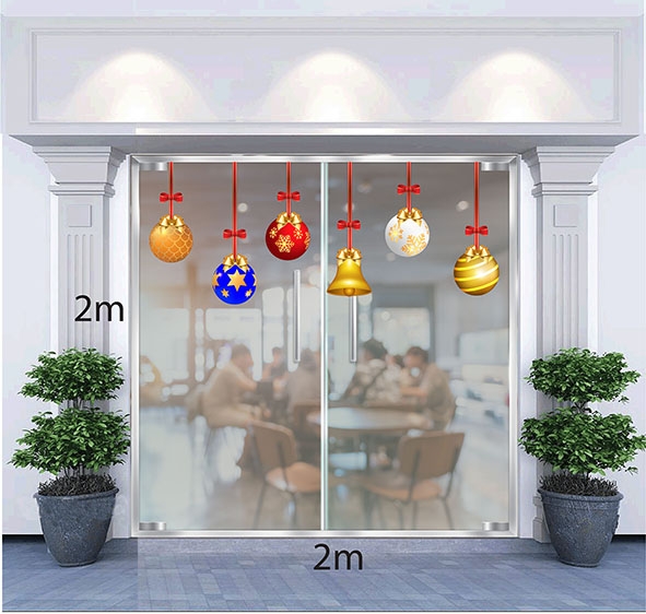 Decal dán tường Decal Trang trí giáng sinh 2020 số 3