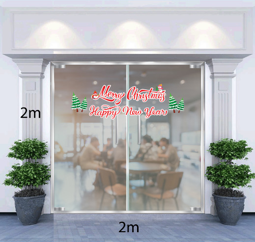 Decal dán tường Decal Trang trí giáng sinh 2020 số 42