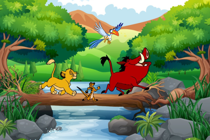 Tranh 3D vua sư tử và những người bạn (Lion King) số 5