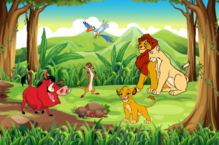 Tranh 3D vua sư tử và những người bạn (Lion King) số 6