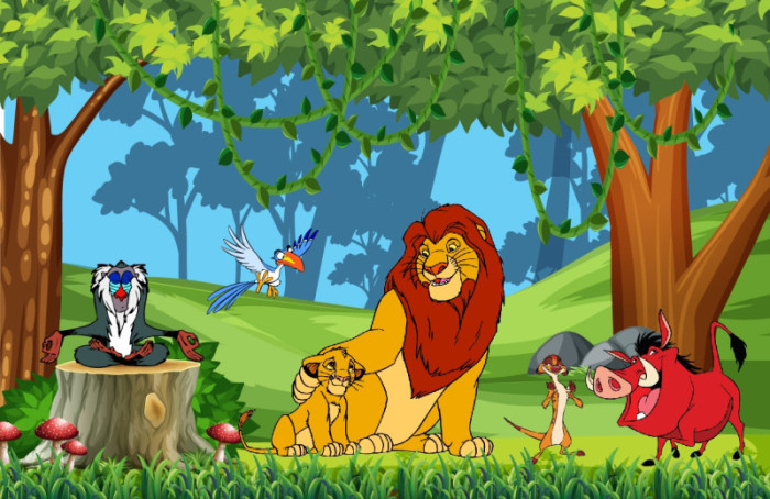 Tranh 3D vua sư tử và những người bạn (Lion King) số 7