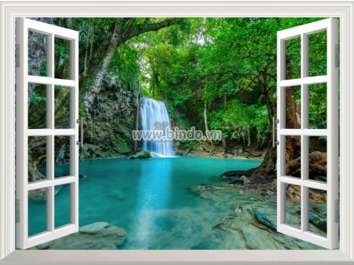 Tranh cửa sổ Erawan National Park, Thailand