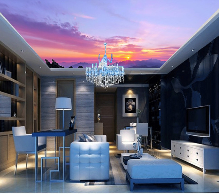 Mẫu giấy dán trần nhà mới nhất 2023 7