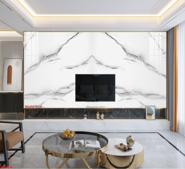 Tranh đá cẩm thạch vân đen