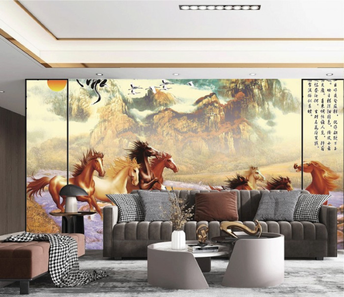 Tranh mã đáo thành công sơn thủy