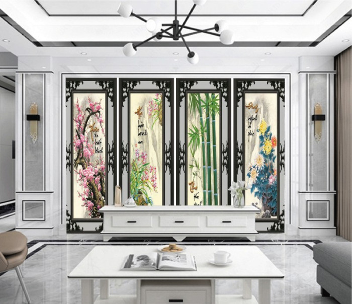 Tranh mai lan cúc trúc 14