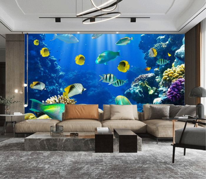 Tranh phong cảnh đàn cá đại dương