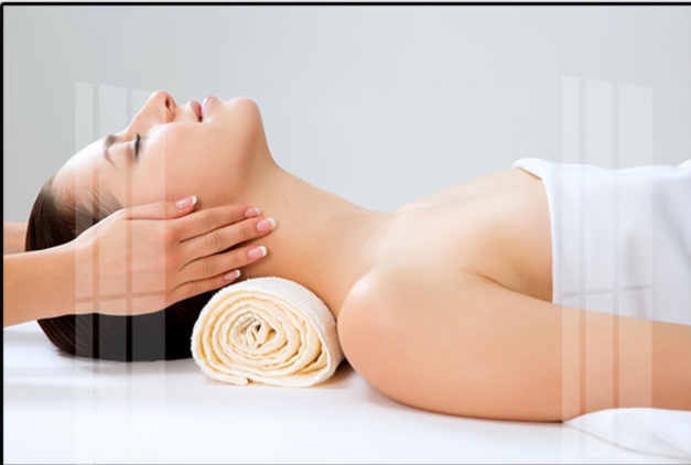 Tranh dán tường spa massage thư giản