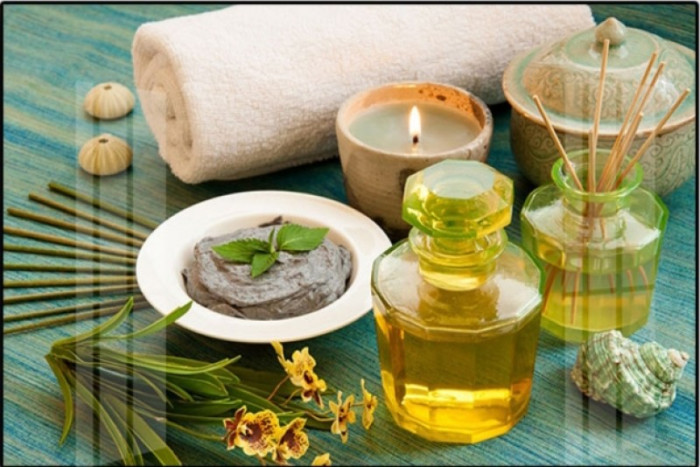 Tranh dán tường spa tinh dầu